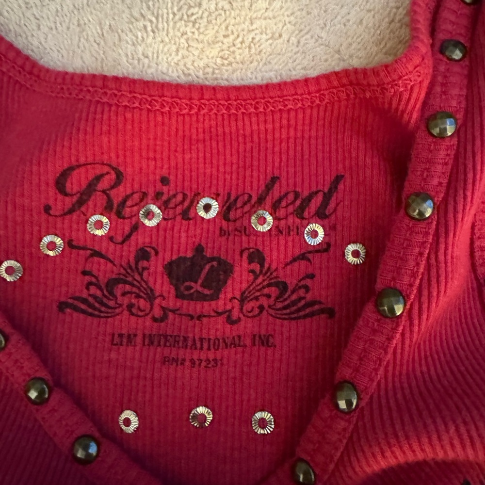 Bejeweled Hot pink Studded Top